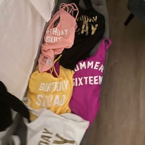 Birthday bathing suits